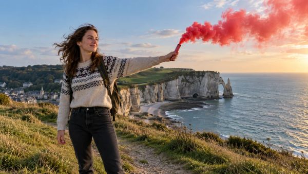 Créer des instants enchanteurs grâce à un fumigène rouge